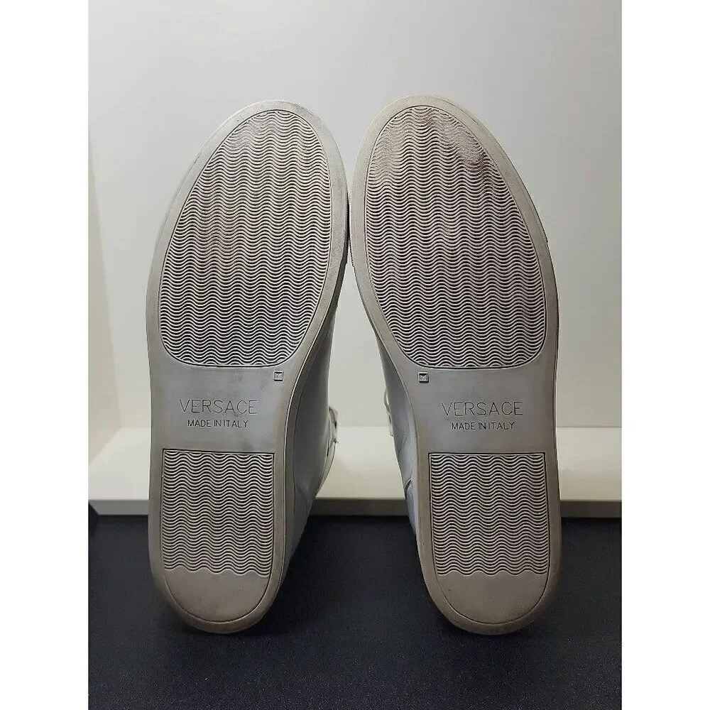 Versace Leather High Top Sneakers Size 45